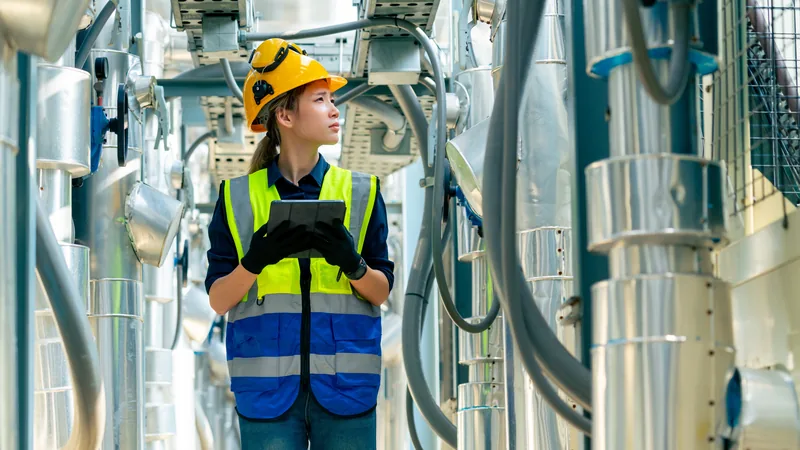 Technisch installateur of onderhoudsmonteur aan het werk